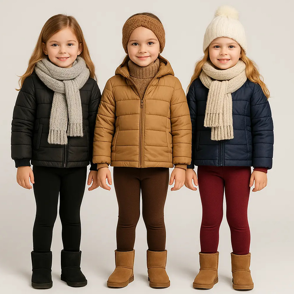 Kit 3 Calça Legging Infantil Menina Peluciada Termica Grossa - Tam. 2 a 12 anos Kit 3 Calça Legging Infantil Menina Peluciada Termica Grossa - Tam. 2 a 12 anos