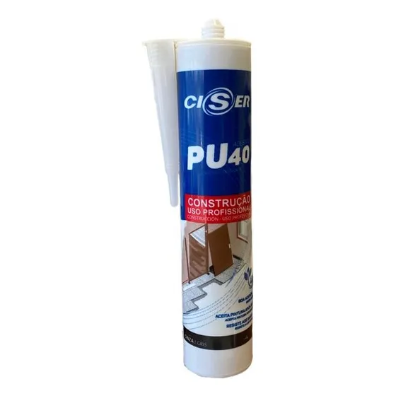 Silicona Sellador Poliuretanico Pu 40 Ciser Blanco