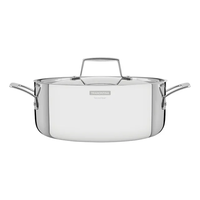 Olla Baja De Acero Inoxidable De 24cms 4.4lt Tramontina 