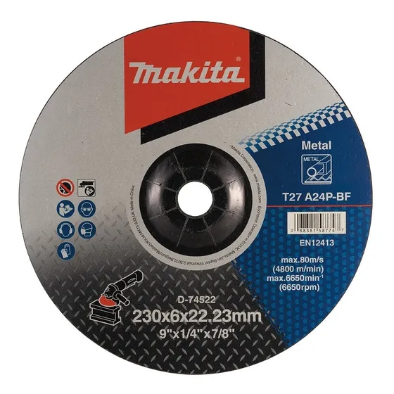 Disco De Desbaste 9 Polegada Para Metal 230mm Esmerilhadeira