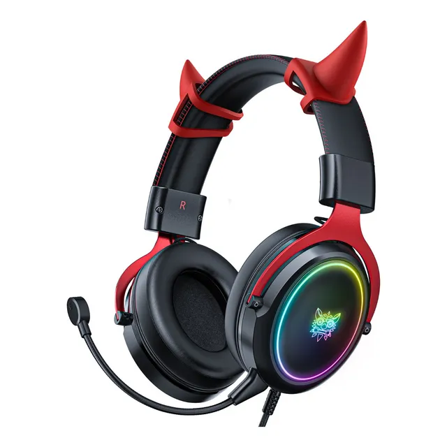 Auriculares Gamer Audífonos Onikuma X10 Black Rgb Micrófono