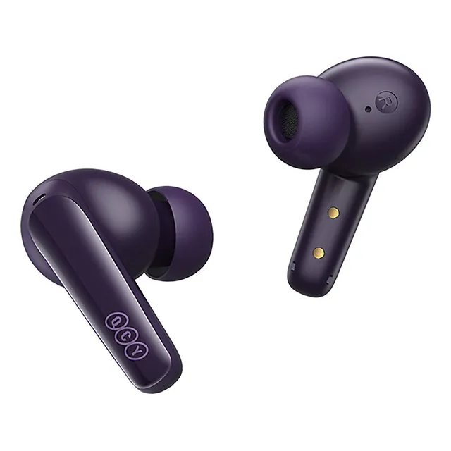 Auriculares QCY T13X Enc Bluetooth 5.3 Ipx5 Color violeta