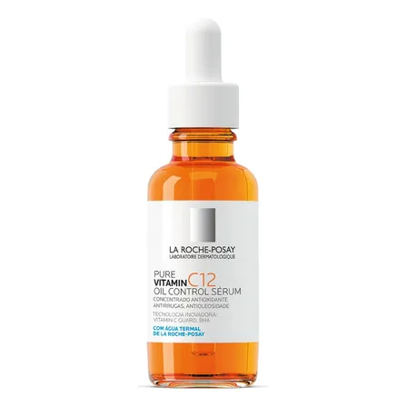 Sérum Antirrugas Vitamin C12 Oil Control 30ml La Roche-posay Oleosa Dia/noite