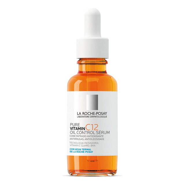 Sérum Antirrugas Vitamin C12 Oil Control 30ml La Roche-posay Oleosa Dia/noite