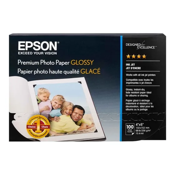 Papel Fotográfico Epson Premium Glossy S041727 100 Hoja /vc