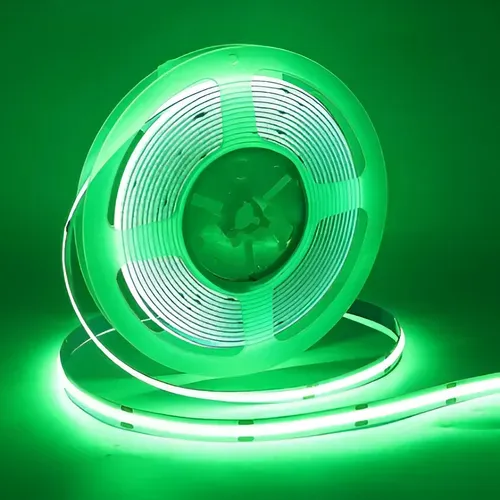 Cinta Cob 5m Verde 12v 8mm 252 Leds