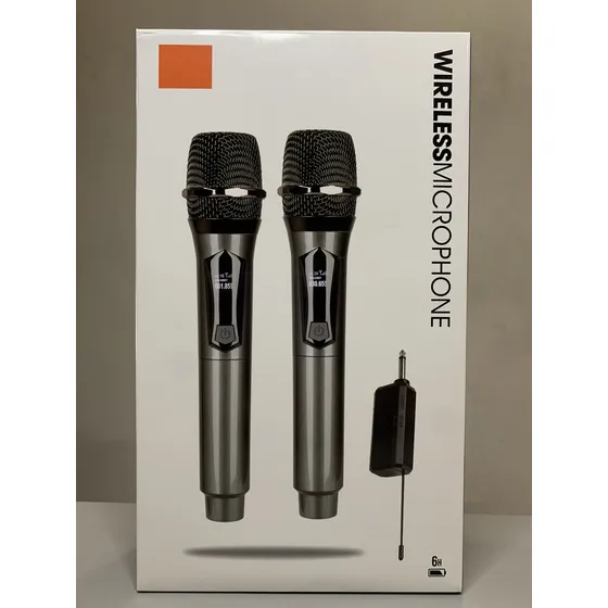 Microfono Inalambrico Recargable Doble Kareoke