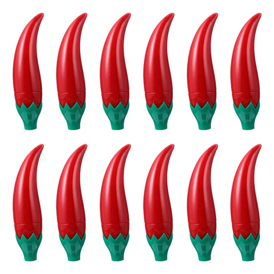 Tubos De Brillo Labial Con Forma De Pimienta, Rellenables, P