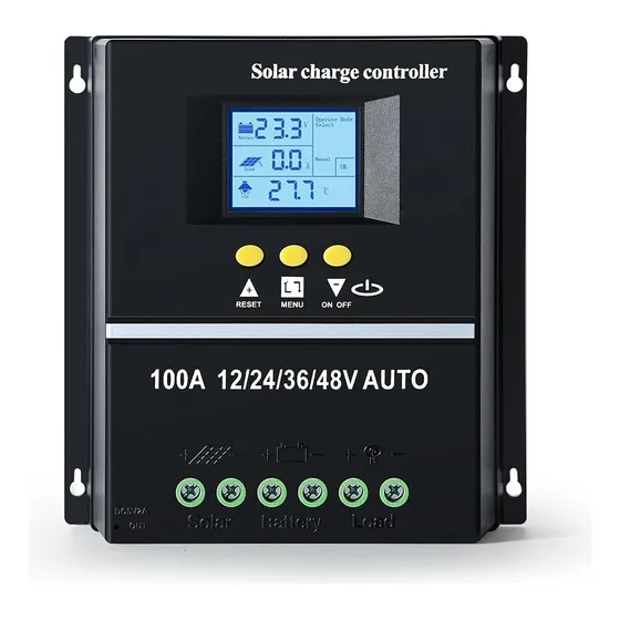 Controlador Solar Automático Lcd 100a 12v/24v/36v/48v 2usb