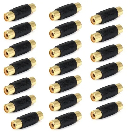 20pcs Av Audio Video Hembra Del Rca Al Cambiador Del Acoplad