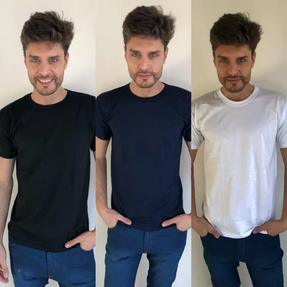 Packs X 4 Remeras Manga Corta 100% Algodon De Hombre!