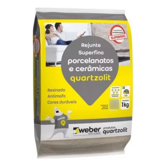 Rejunte Verde Floresta Flexível Super Fino Quartzolit 1kg