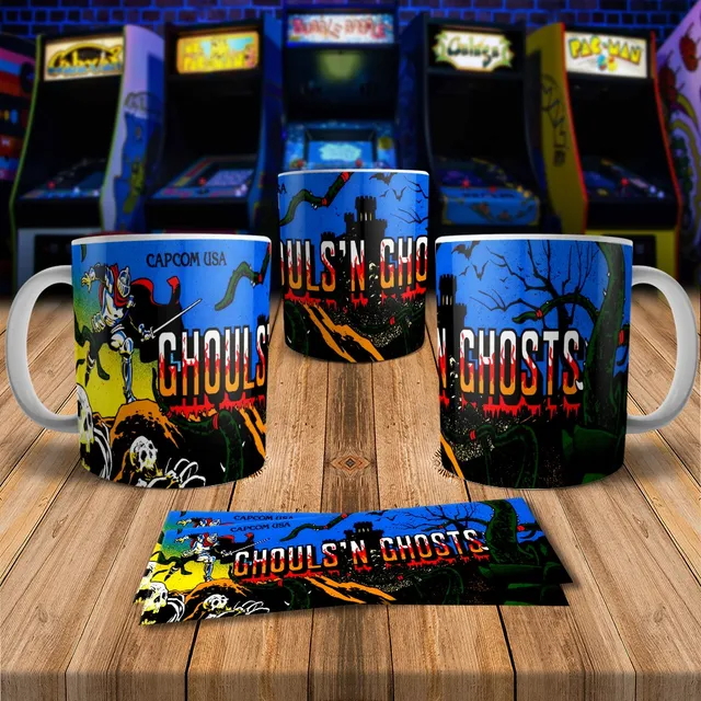 Taza Retro Videojuegos Arcade Atari Sega Game Clasico Regalo
