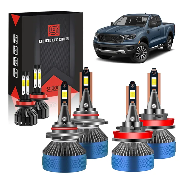 Kit De Faros Led Para Ford Luz Alta/baja/niebla 3570 Csp