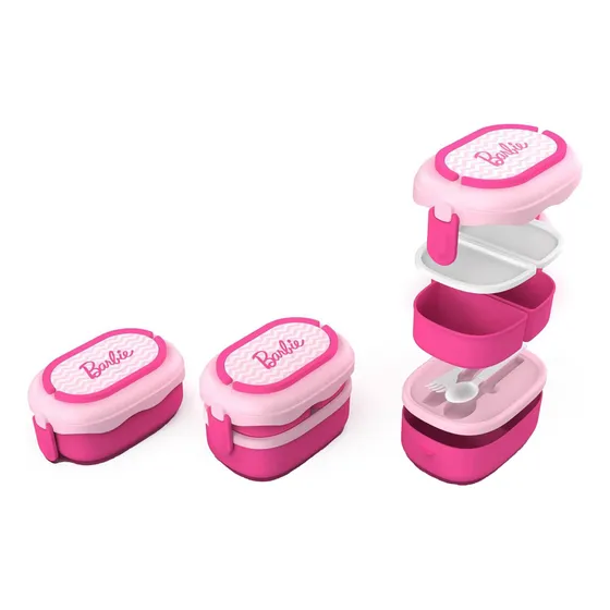 Barbie - Caja Bento De Doble Capa 1600ml