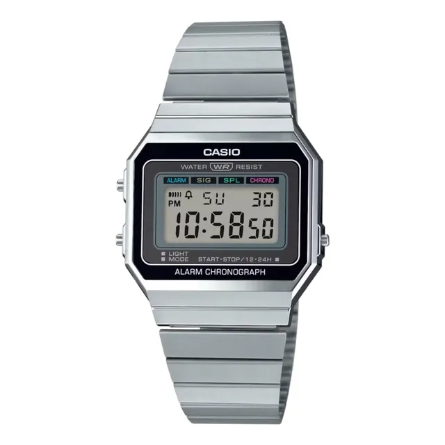 Casio A700w-1a Digital Unisex Reloj Retro Acero Xzpjw