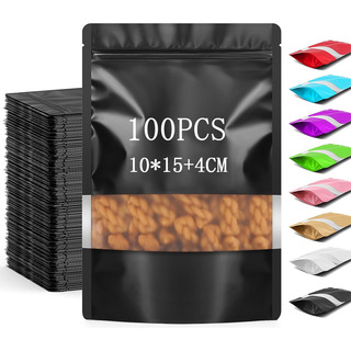 100 Bolsas Stand Up Pouch De Plastico Para 50g 10x15cm 100 Bolsas Stand Up Pouch De Plastico Para 50g 10x15cm