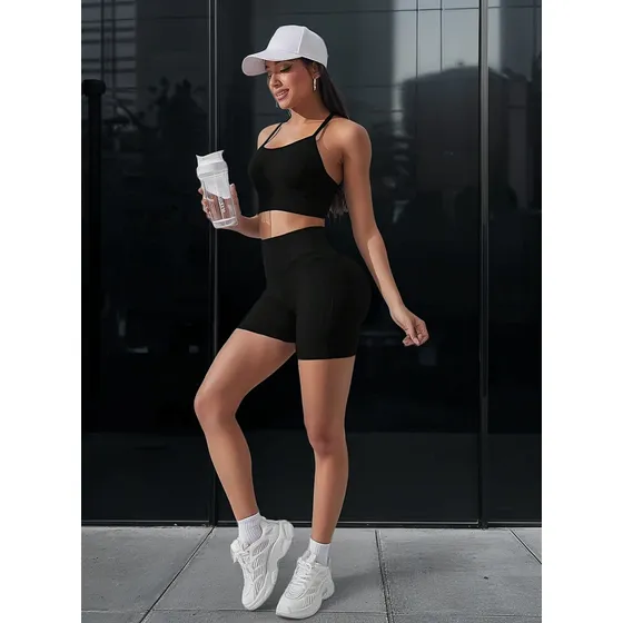 Calza Seamless Shein + Top Shein