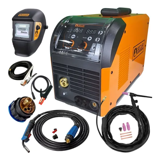 Inverter 3 En 1 Mig Mma Tig 200a + Careta + Flux + Electrodo