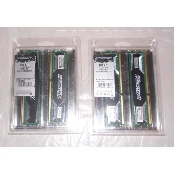 Crucial 8gb (2x4gb) Ddr3 Dual Channel Gaming Memory Kit