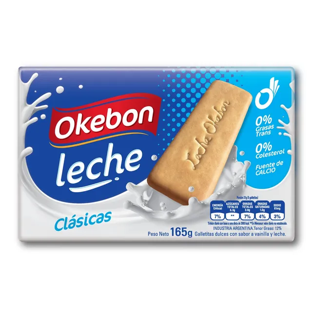 Galletita Okebon Leche clásicas 165 g