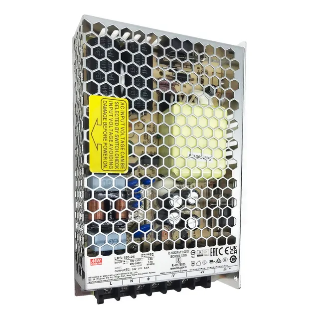 Fuente conmutada Lrs-150-24, salida Mean Well de 24 v-6.5 A