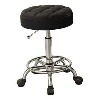 Taburete De Salón Giratorio Con Diseño Ergonómico Y Negro Taburete De Salón Giratorio Con Diseño Ergonómico Y Negro