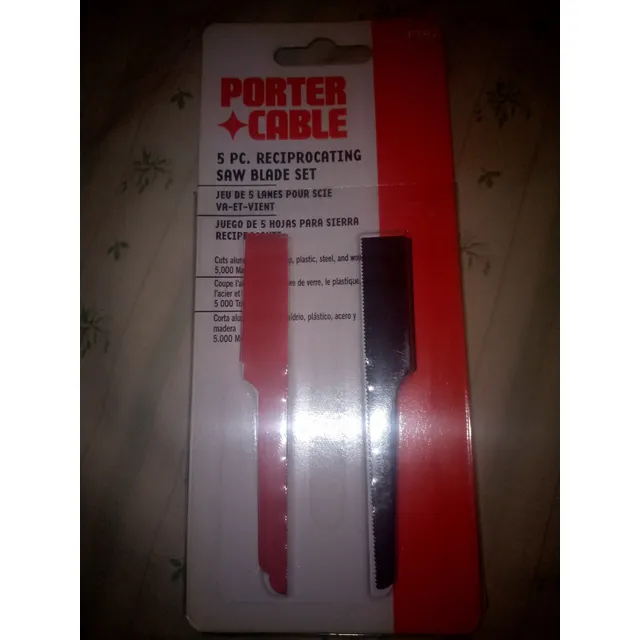 Juego De 5 Hojas Para Sierra Reciprocante Porter Cable Pta2