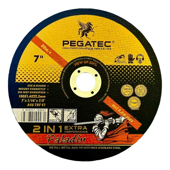 200 Discos De Corte 7 Pulgadas (180mm) Fino Pegatec