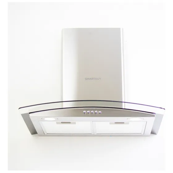 Extractor Purificador De Cocina Smartbuy Vidrio Curvo 60 Cm