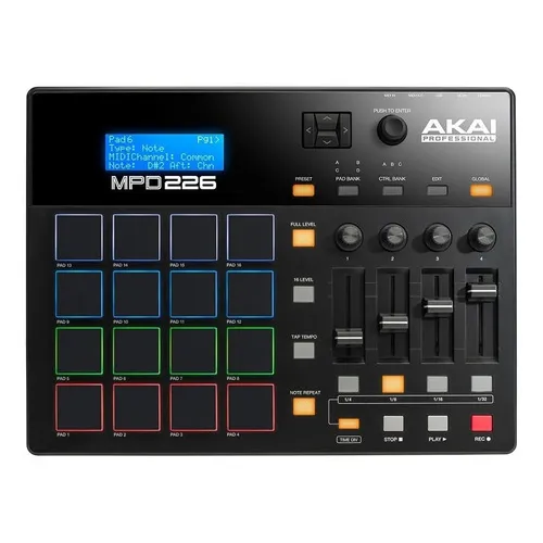 Akai Mpd226 Controlador Midi-usb Drum Pads