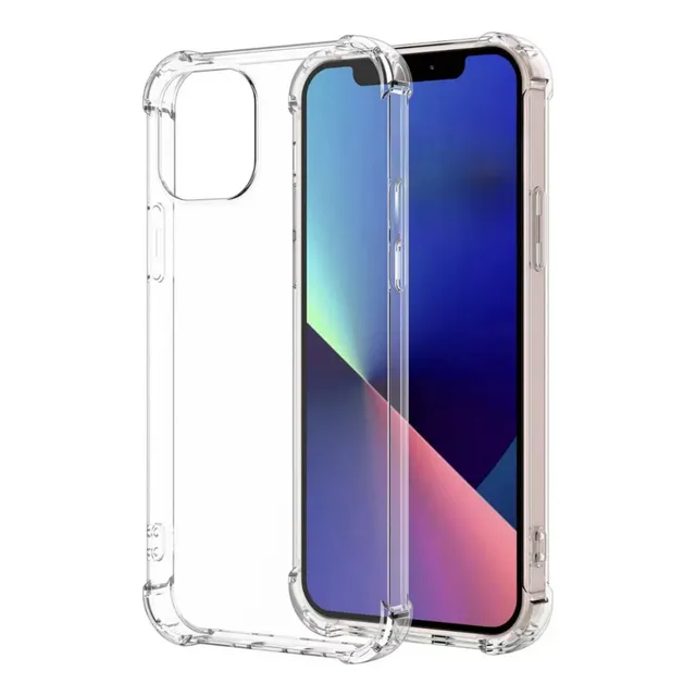 Funda Antishock Transparente Para iPhone + Vidrio Templado