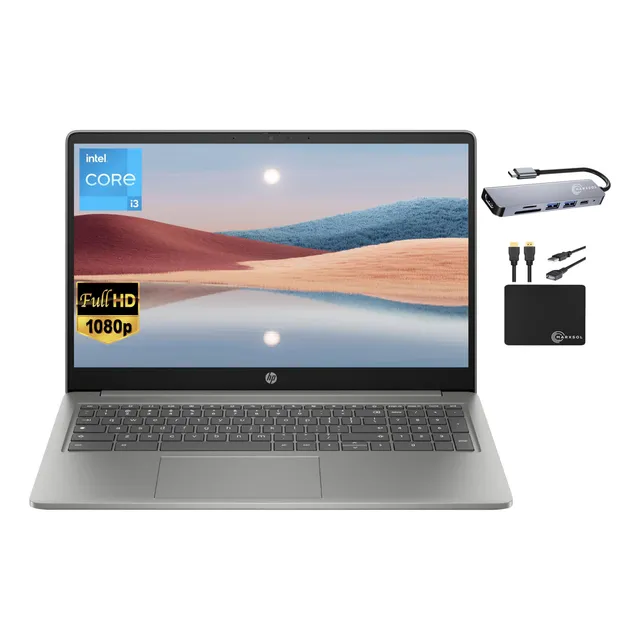 Laptop Hp 15.6  Intel I3 8gb 192gb Storage Chrome Os