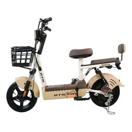 Bicicleta Elétrica Gts Super Power 500 12v 4 Cores - Sem Cnh Creme