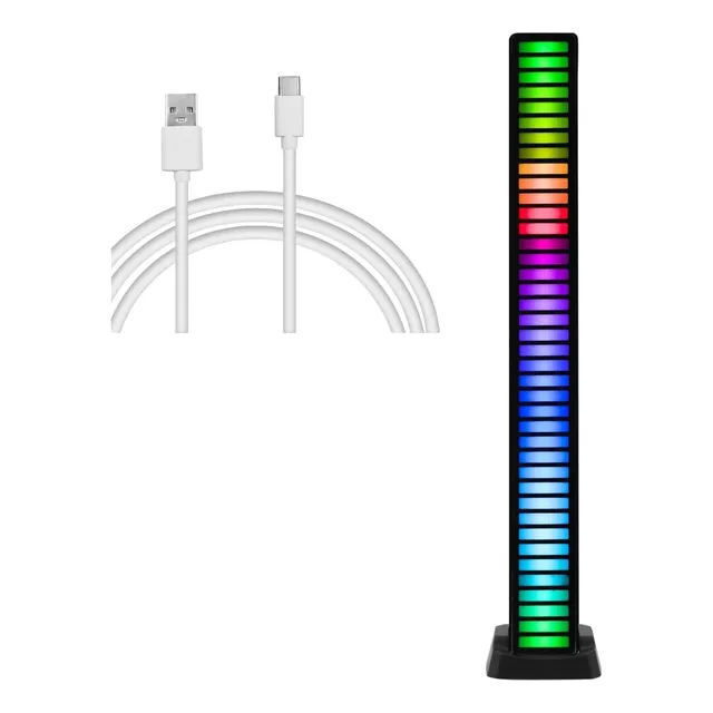 Barra De Luz Led - Indicador De Nivel De Musica Rgb