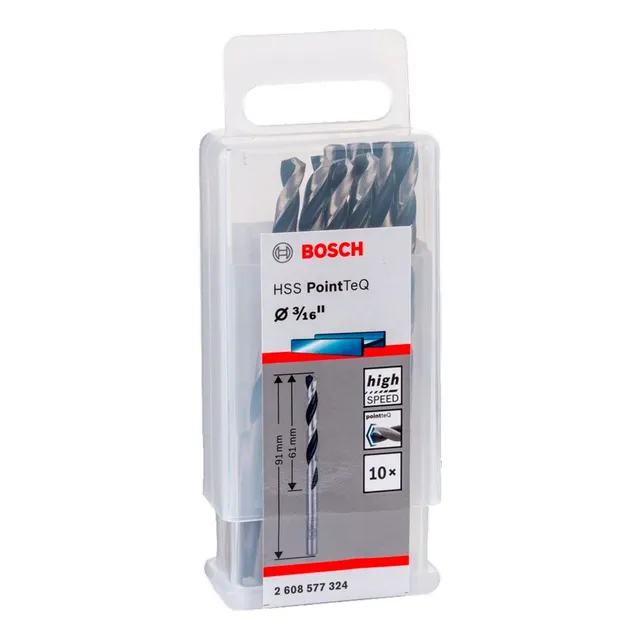 10 Broca Metal Bosch Pointteq 3/16