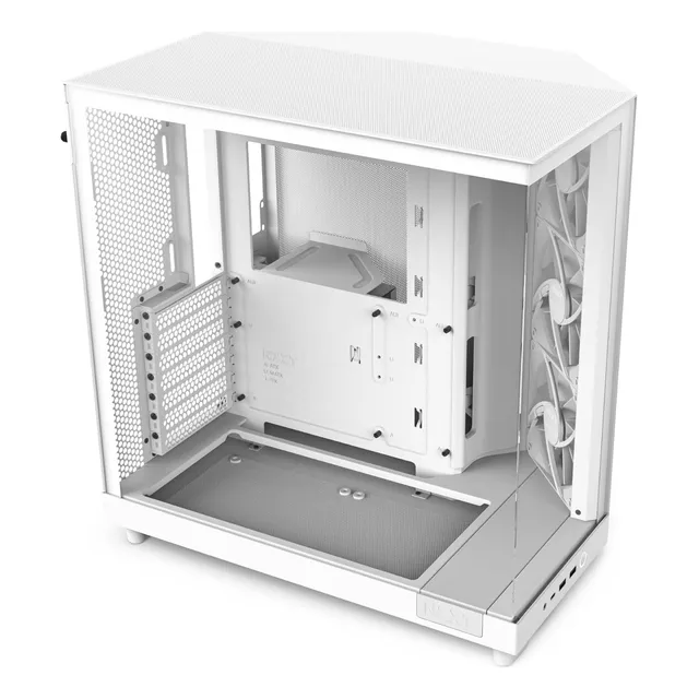 Nzxt H6 Flow | Cc-h61fw-01 | Compact Dual-chamber Mid-tow...