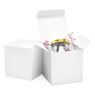 50 Cajas De Regalo De Papel Reciclado Con Tapa 3 X 3 X 3 50 Cajas De Regalo De Papel Reciclado Con Tapa 3 X 3 X 3