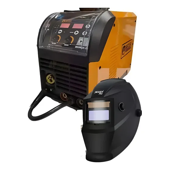 Soldadora Inverter 2 En 1 - 100 Amp Mig + Alambre Flux -sc- Color Negro/rojo