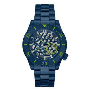Reloj Guess Para Hombre Con Correa Y Esfera Azul Marino, Caj Reloj Guess Para Hombre Con Correa Y Esfera Azul Marino, Caj