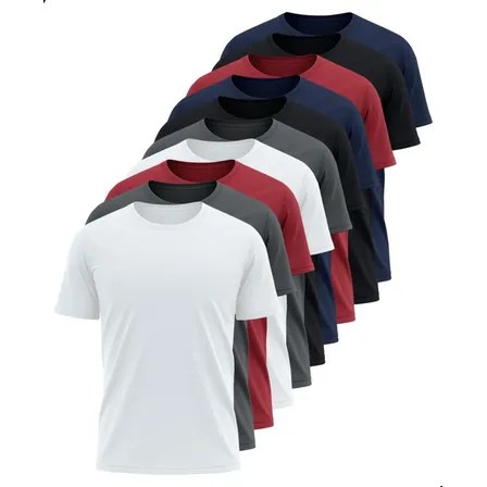 Kit 10 Camisetas Dry Fit Básica Lisa Treino Leves Defeitos Sortido Liso Gg