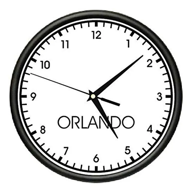 Tiempo Orlando Reloj Pared Mundo Zona Oficina Business