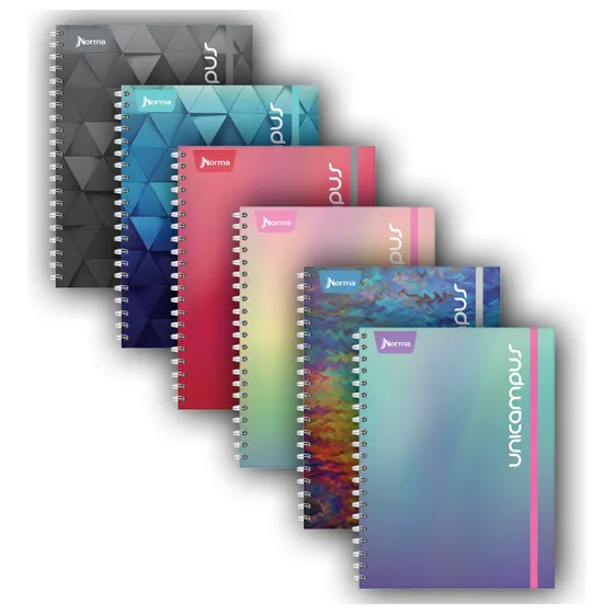 Paq. 5 Pz Cuaderno Norma Unicampus Prof C7 160h Color Colores