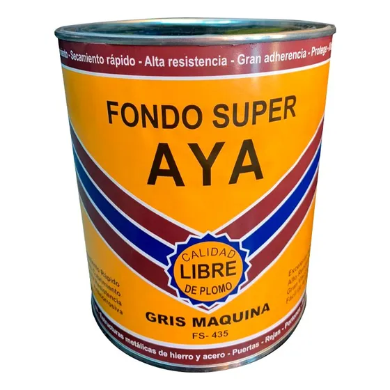 Fondo Super Gris Maquina  1/4 Galon Aya