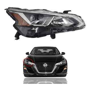 Faro Nissan Altima Rs 2019 2020 2021 2022 Negro C/lupa Faro Nissan Altima Rs 2019 2020 2021 2022 Negro C/lupa