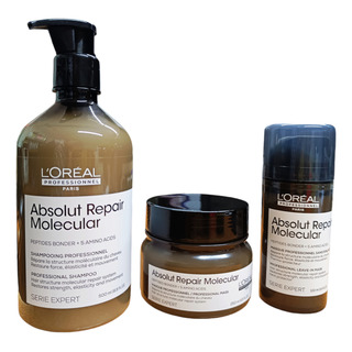 Kit Loreal Absolut Repair Molecular Sham+ Mascarilla+ Crema Kit Loreal Absolut Repair Molecular Sham+ Mascarilla+ Crema