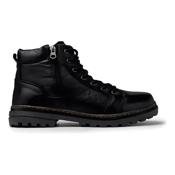 Bota Borcego De Cuero Autentico Adulto Hombre Lavitto 