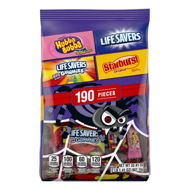 Dulces Starburst, Life Savers, Hubba Bubba, 190pcs, 947gr