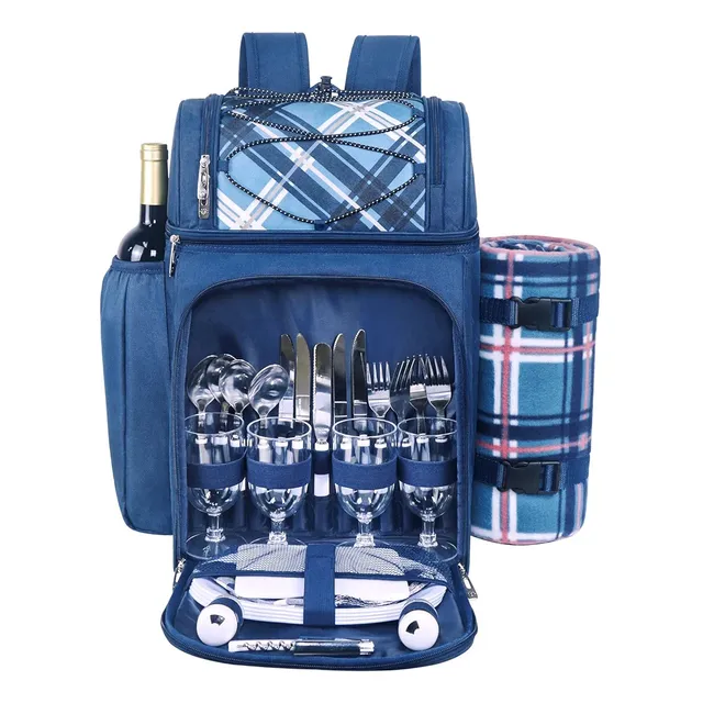 Mochila De Pícnic Para 4 Personas Con Compartimento