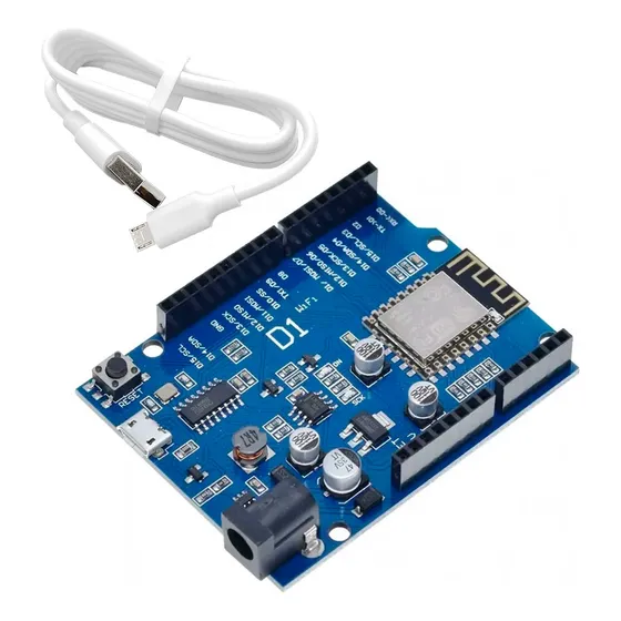 Placa Wemos D1 R2 Wifi Esp8266 Compatível Com Arduino + Cabo